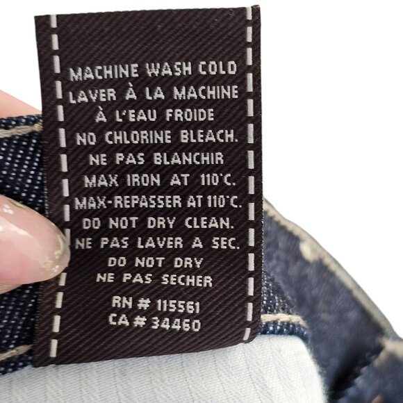 7 For All Mankind Dark Wash Bootcut Denim Sz 30 - Picture 8 of 9